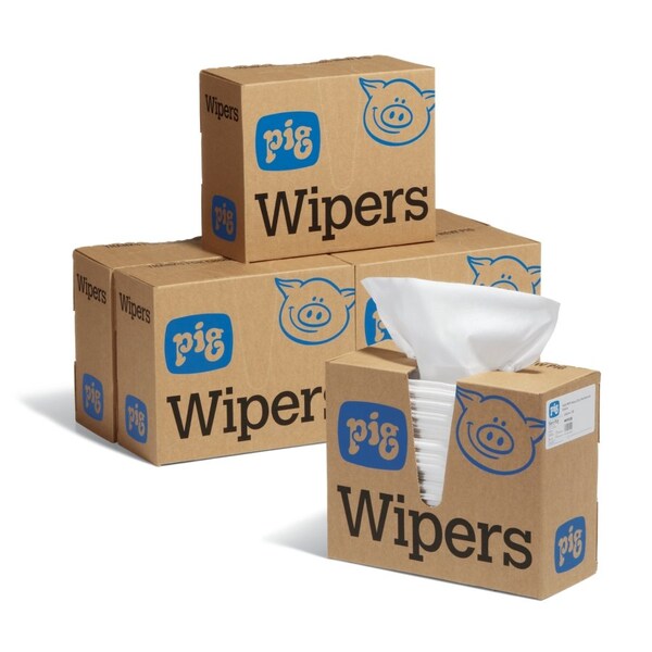 Pig HD Disinfectant Compatible Disp Dry Wip 750 wip/case, 125 wip/box, 6 box/case 16" L x 9.625" W WIP8328 - main